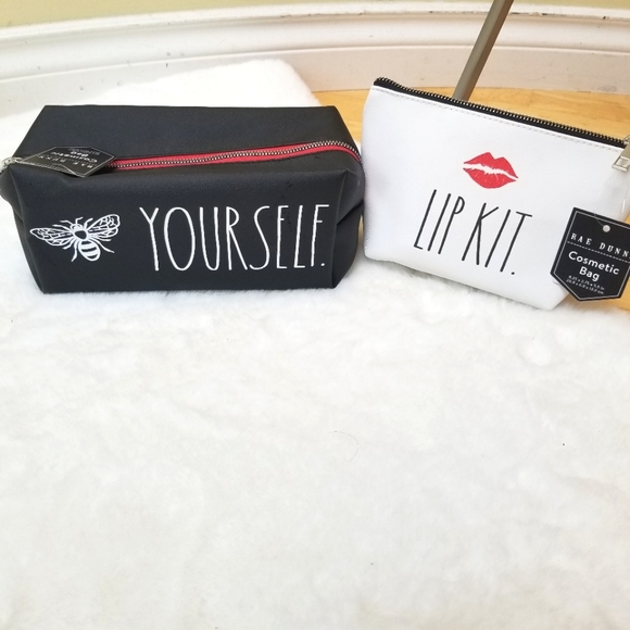 NWT Set of 2 Rae Dunn Cosmetic Bag! - Picture 1 of 6